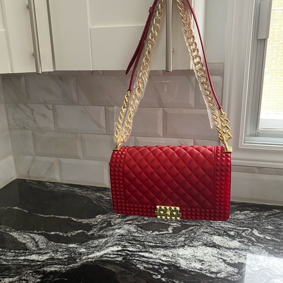 Glossy Medium jelly purse women’s crossbody shoulder bag Brand new - Picture 3 of 4